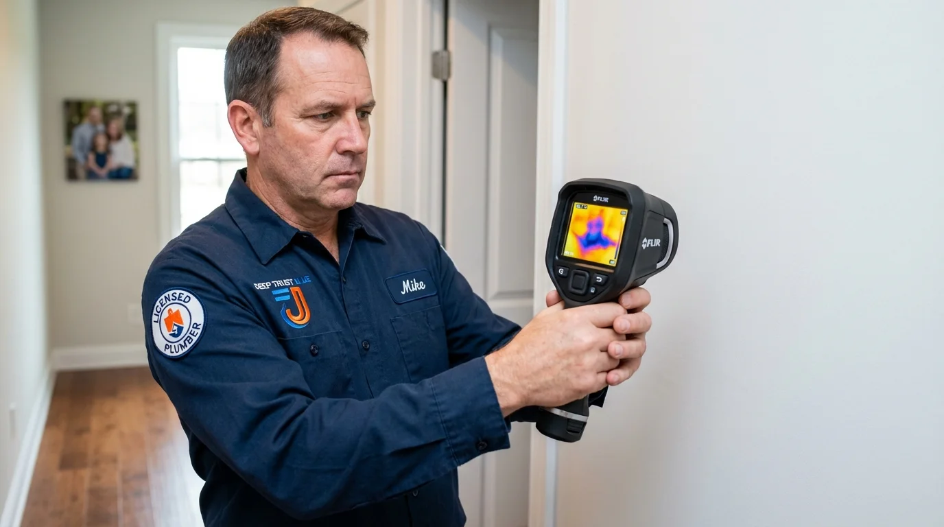 Thermal imaging leak detection by Johns Plumbing LLC in Dunnigan